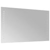 LED kylpyhuonemirror Läpinäkyvä 50 x 30 cm karkaistu lasi