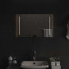 LED kylpyhuonemirror Läpinäkyvä 60 x 40 cm karkaistu lasi