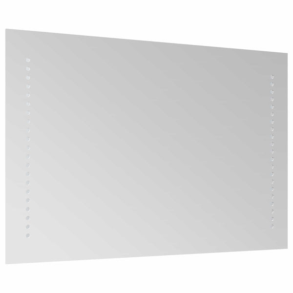 LED kylpyhuonemirror Läpinäkyvä 60 x 40 cm karkaistu lasi