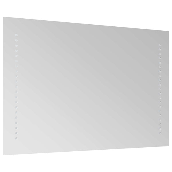 LED kylpyhuonemirror Läpinäkyvä 70 x 40 cm karkaistu lasi
