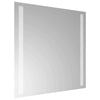 LED kylpyhuonemirror Läpinäkyvä 40 x 40 cm karkaistu lasi