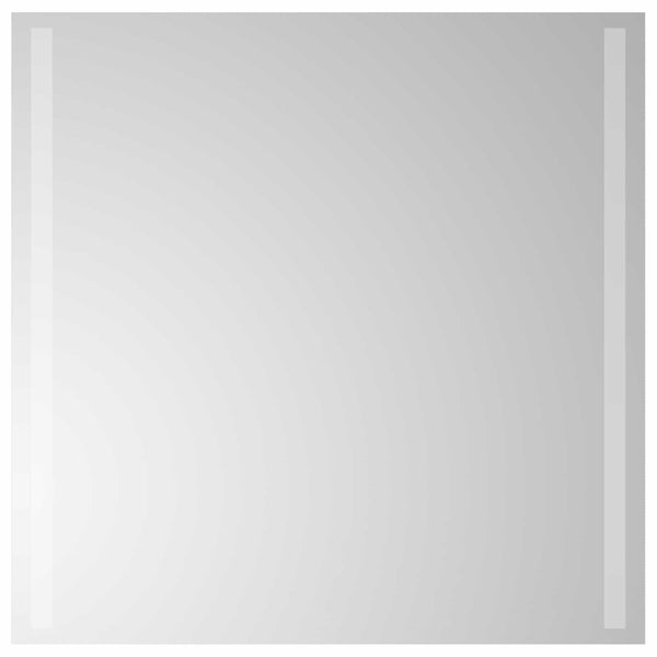 LED kylpyhuonemirror Läpinäkyvä 60 x 60 cm karkaistu lasi
