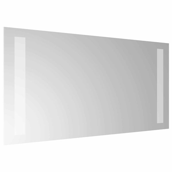 LED kylpyhuonemirror Läpinäkyvä 40 x 20 cm karkaistu lasi