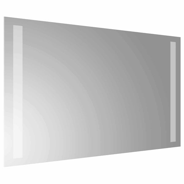 LED kylpyhuonemirror Läpinäkyvä 50 x 30 cm karkaistu lasi