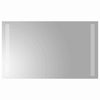 LED kylpyhuonemirror Läpinäkyvä 50 x 30 cm karkaistu lasi