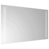 LED kylpyhuonemirror Läpinäkyvä 60 x 30 cm karkaistu lasi
