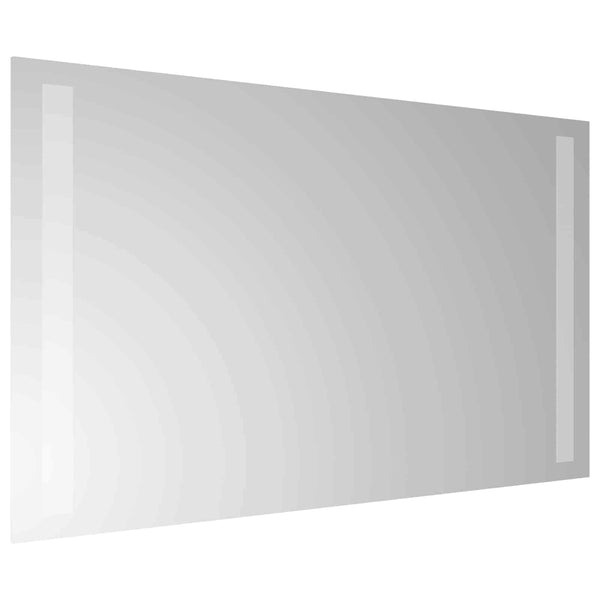 LED kylpyhuonemirror Läpinäkyvä 60 x 30 cm karkaistu lasi