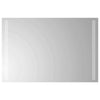 LED kylpyhuonemirror Läpinäkyvä 60 x 40 cm karkaistu lasi