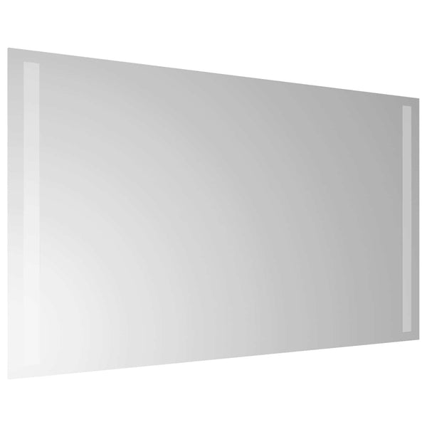 LED kylpyhuonemirror Läpinäkyvä 70 x 40 cm karkaistu lasi