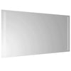 LED kylpyhuonemirror Läpinäkyvä 80 x 40 cm karkaistu lasi