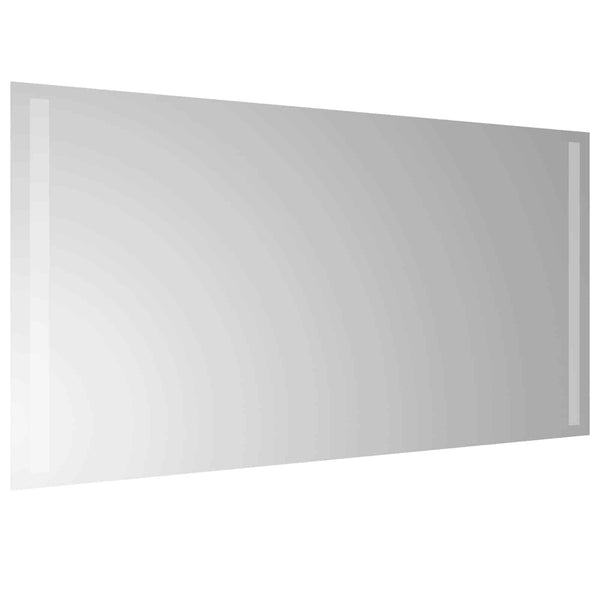 LED kylpyhuonemirror Läpinäkyvä 80 x 40 cm karkaistu lasi