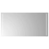 LED kylpyhuonemirror Läpinäkyvä 80 x 40 cm karkaistu lasi