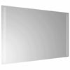 LED kylpyhuonemirror Läpinäkyvä 80 x 50 cm karkaistu lasi