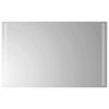 LED kylpyhuonemirror Läpinäkyvä 80 x 50 cm karkaistu lasi