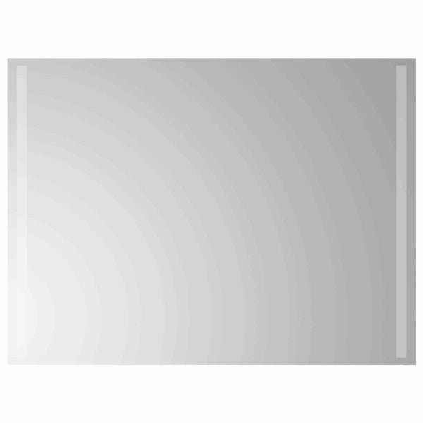 LED kylpyhuonemirror Läpinäkyvä 80 x 60 cm karkaistu lasi