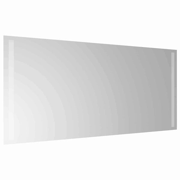 LED kylpyhuonemirror Läpinäkyvä 90 x 40 cm karkaistu lasi