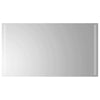 LED kylpyhuonemirror Läpinäkyvä 90 x 50 cm karkaistu lasi