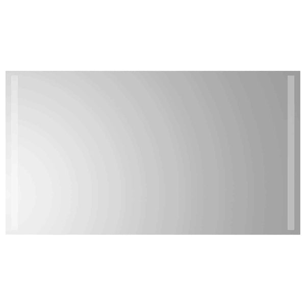 LED kylpyhuonemirror Läpinäkyvä 90 x 50 cm karkaistu lasi