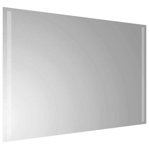 LED kylpyhuonemirror Läpinäkyvä 90 x 60 cm karkaistu lasi