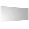 LED kylpyhuonemirror Läpinäkyvä 100 x 40 cm karkaistu lasi