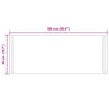 LED kylpyhuonemirror Läpinäkyvä 100 x 40 cm karkaistu lasi