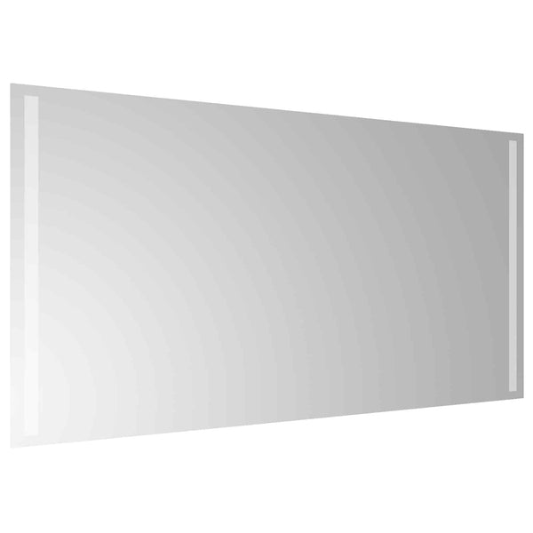 LED kylpyhuonemirror Läpinäkyvä 100 x 50 cm karkaistu lasi