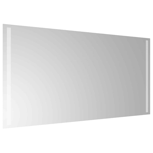 LED kylpyhuonemirror Läpinäkyvä 100 x 60 cm karkaistu lasi