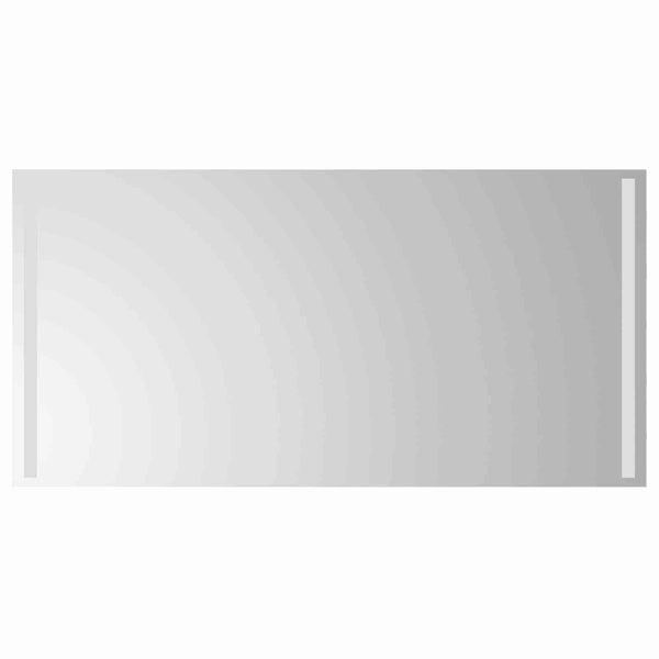 LED kylpyhuonemirror Läpinäkyvä 100 x 60 cm karkaistu lasi