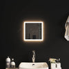 LED kylpyhuonemirror Läpinäkyvä 30 x 30 cm karkaistu lasi