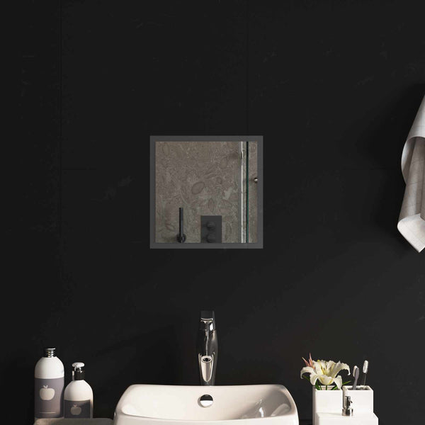 LED kylpyhuonemirror Läpinäkyvä 30 x 30 cm karkaistu lasi