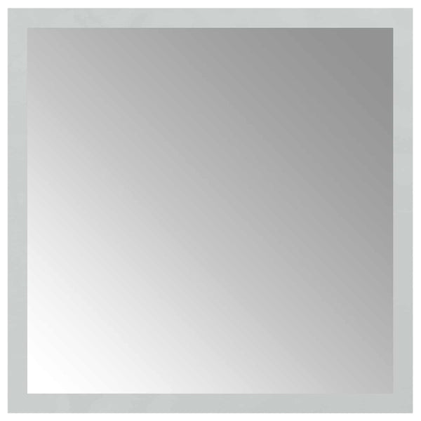 LED kylpyhuonemirror Läpinäkyvä 30 x 30 cm karkaistu lasi
