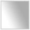 LED kylpyhuonemirror Läpinäkyvä 60 x 60 cm karkaistu lasi