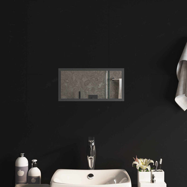 LED kylpyhuonemirror Läpinäkyvä 40 x 20 cm karkaistu lasi
