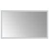 LED kylpyhuonemirror Läpinäkyvä 50 x 30 cm karkaistu lasi