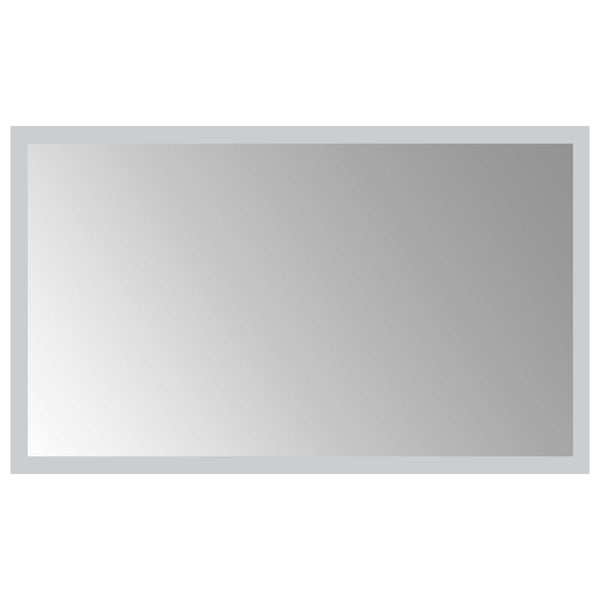 LED kylpyhuonemirror Läpinäkyvä 50 x 30 cm karkaistu lasi