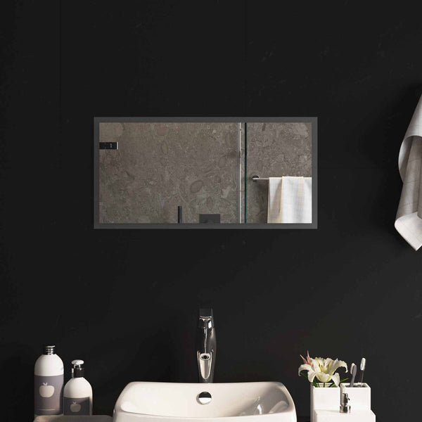 LED kylpyhuonemirror Läpinäkyvä 60 x 30 cm karkaistu lasi