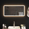 LED kylpyhuonemirror Läpinäkyvä 80 x 40 cm karkaistu lasi
