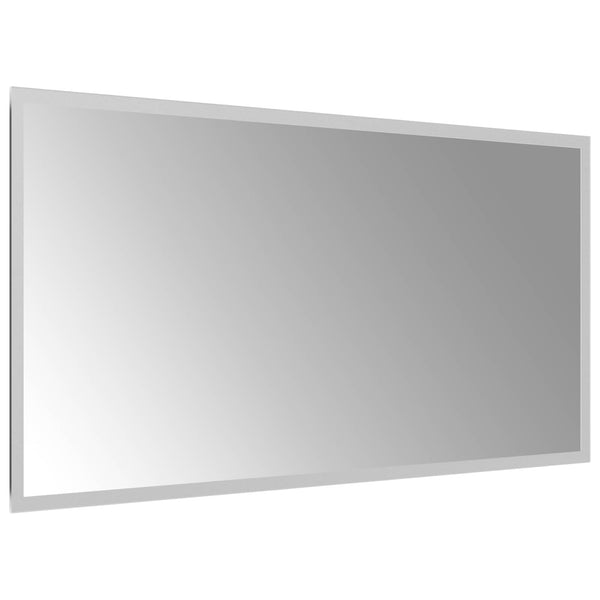 LED kylpyhuonemirror Läpinäkyvä 80 x 40 cm karkaistu lasi