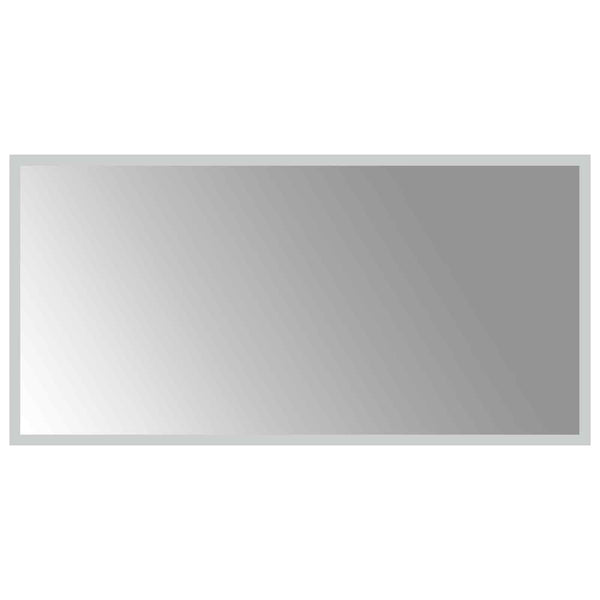 LED kylpyhuonemirror Läpinäkyvä 80 x 40 cm karkaistu lasi