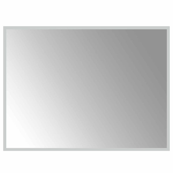LED kylpyhuonemirror Läpinäkyvä 80 x 60 cm karkaistu lasi