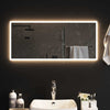 LED kylpyhuonemirror Läpinäkyvä 90 x 40 cm karkaistu lasi