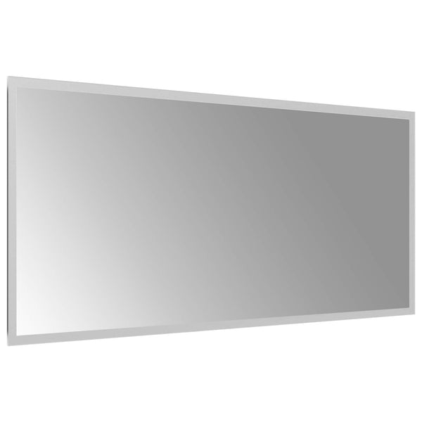LED kylpyhuonemirror Läpinäkyvä 90 x 40 cm karkaistu lasi