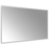 LED kylpyhuonemirror Läpinäkyvä 90 x 50 cm karkaistu lasi