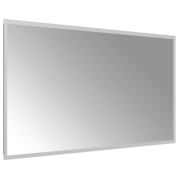 LED kylpyhuonemirror Läpinäkyvä 90 x 50 cm karkaistu lasi