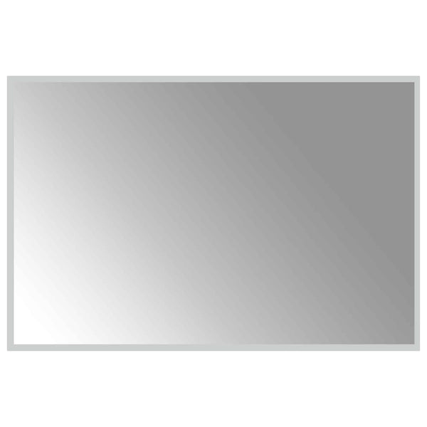 LED kylpyhuonemirror Läpinäkyvä 90 x 60 cm karkaistu lasi
