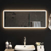 LED kylpyhuonemirror Läpinäkyvä 100 x 40 cm karkaistu lasi
