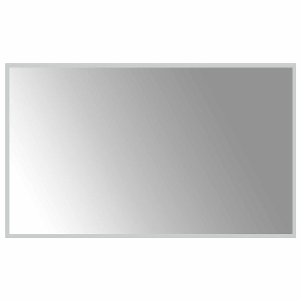 LED kylpyhuonemirror Läpinäkyvä 100 x 60 cm karkaistu lasi