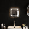 LED kylpyhuonemirror Läpinäkyvä 30 x 30 cm karkaistu lasi