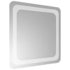 LED kylpyhuonemirror Läpinäkyvä 40 x 40 cm karkaistu lasi