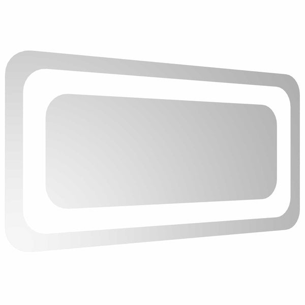 LED kylpyhuonemirror Läpinäkyvä 40 x 20 cm karkaistu lasi